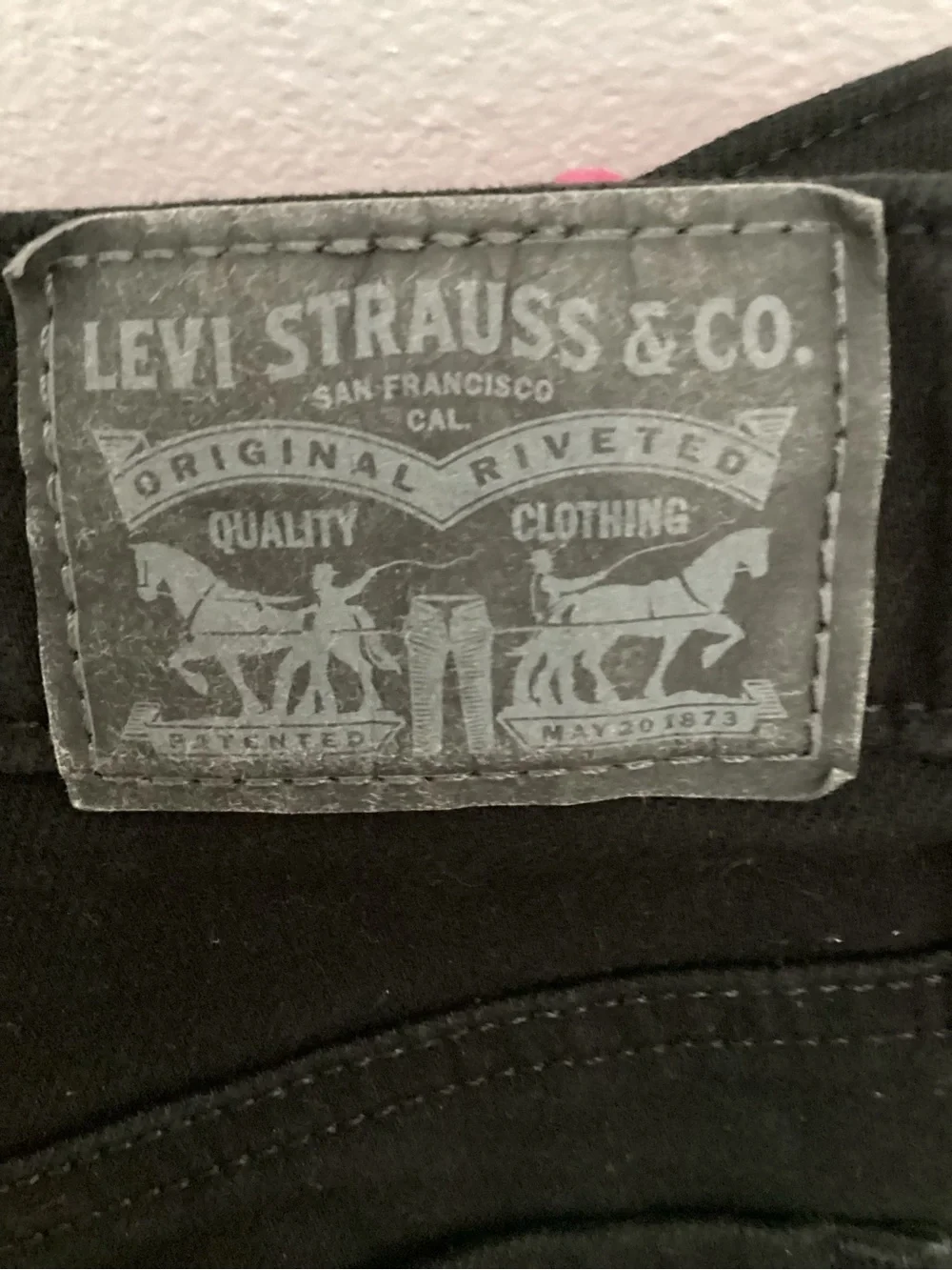 Levi's Black Rolled-Hem Denim Shorts